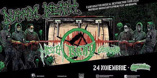 NAPALM DEATH, Master, Brat, Goatburner - 24.11 - Quantic