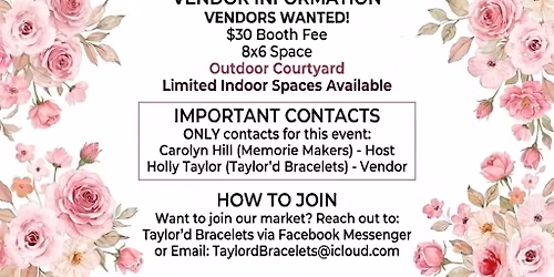 Makers & Merchants Market hosted by Memorie Makers & The Next Chapter Boho-tique