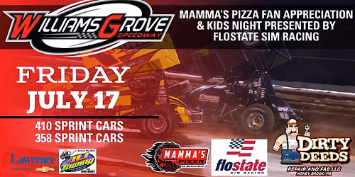 Mamma's Pizza Fan Appreciation & Kids Night Presented by Flostate Sim Racing