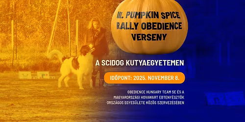 III Pumpkin Spice Rally Obedience Verseny