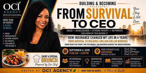 Building & Becoming Presents: From Survival to CEO