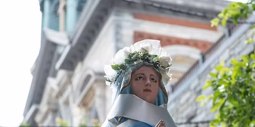 Procession of Saints at the Italian Market Festival 