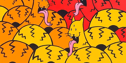 Gallery AF Solo Show with Ange Cox "Cats Rule All"