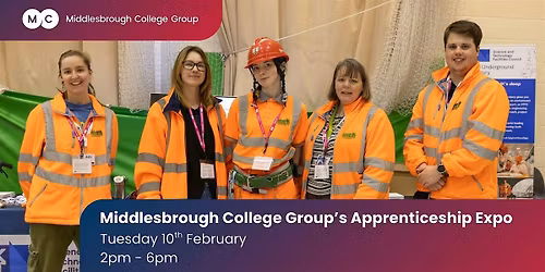 Middlesbrough College Apprenticeship Expo - Exhibitor Booking