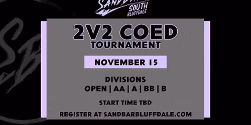 2v2 Coed Tournament - SandBar South Bluffdale