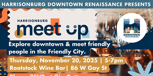 Harrisonburg Meet Up at Rootstock Wine Bar