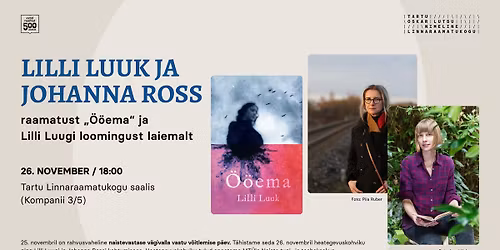 Vestlus\u00f5htu: Lilli Luuk ja Johanna Ross