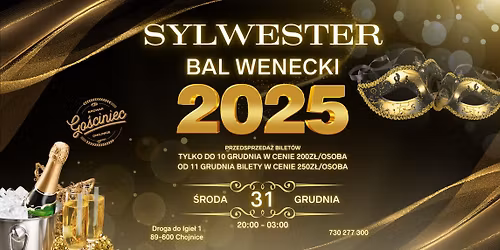 \u2605 SYLWESTER W BROWARZE \u2605 BAL WENECKI \/ przedsprzeda\u017c bilet\u00f3w!