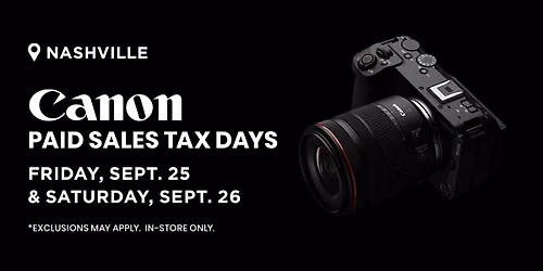 Canon Paid Sales Tax Days | Nashville, TN