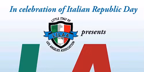 Italy 5K RunLA 5K 2026\u2013 The fifth annual Italian 5K run!