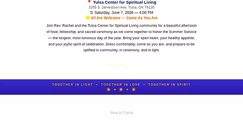 Summer Solstice Celebration  