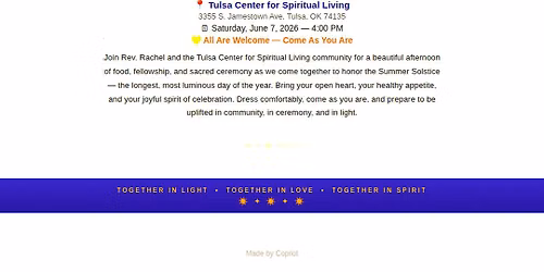 Summer Solstice Celebration  