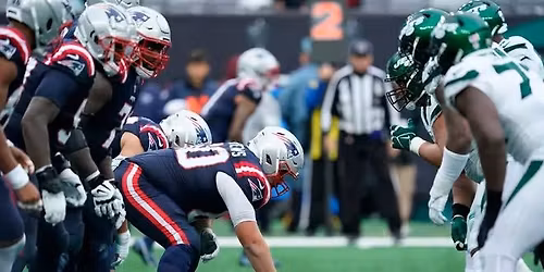 Jets vs. Patriots Live on the Jumbo-tron @ Birdie\u2019s