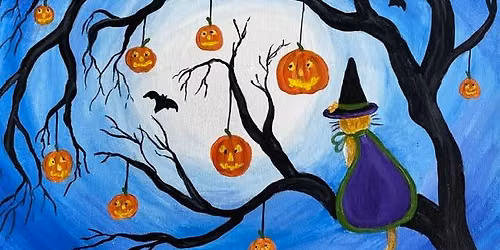Cat-O-Ween Canvas Paint and Sip
