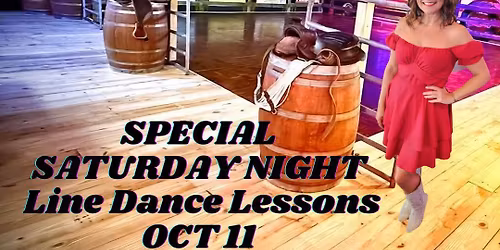 SPECIAL SATURDAY NIGHT Beginner Line Dance Lessons with Christina Reed 