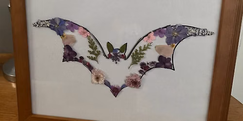 Pressed Flower Bat - MHS Fundraiser
