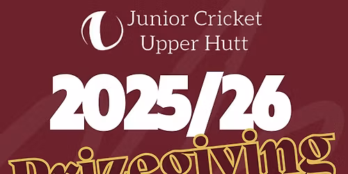 Junior Cricket Upper Hutt Prizegiving