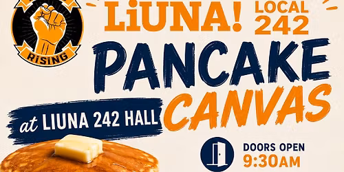 LiUNA Local 242 Pancake Canvas