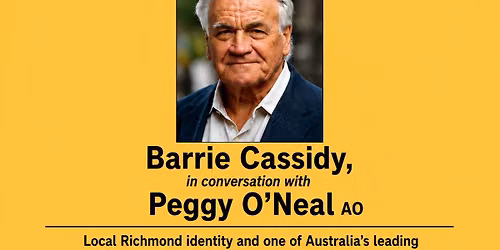 Barrie Cassidy and Peggy O'Neal AO 