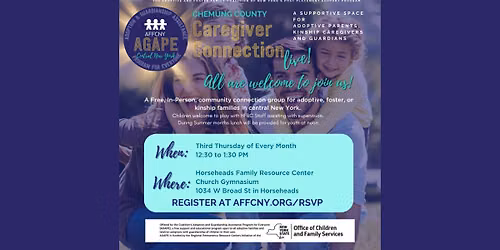Central New York AGAPE & KCSP Caregiver Connection Live at Horseheads Family Resource Center