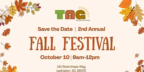 TAG Academy\u2019s 2nd Annual Community Fall Festival