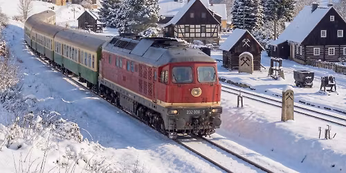 ErzgebirgsExpress von Aschersleben zur Abschluss Bergparade nach Annaberg Buchholz via Halle,Leipzig