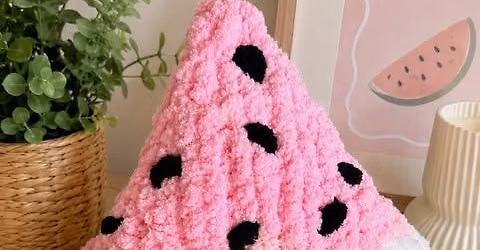 Chunky Crochet Watermelon