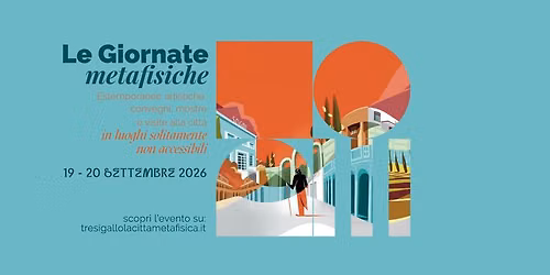 Le Giornate Metafisiche 2026