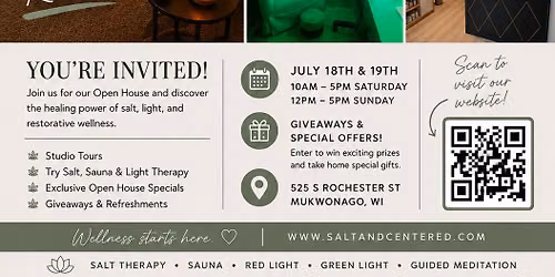Experience Salt & Centered | Grand Opening Weekend