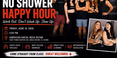 Barrys No shower Happy Hour x AmSo