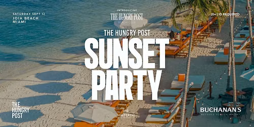 The Hungry Post Sunset Party at Joia Beach