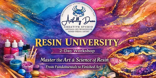 DAY 1 of 2 - \ud83c\udf93\u2728 ARTFULLY DUNN RESIN UNIVERSITY \u2728\ud83c\udf93 \ud83c\udfa8 Fundamentals of Epoxy Resin Art \ud83c\udfa8