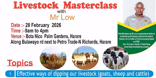 Livestock Masterclass with Mr Low
