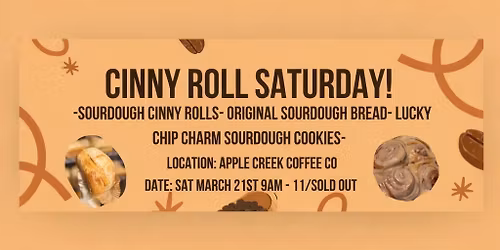 Cinny Roll Saturday ☀️ Courtney’s Sourdough & More  