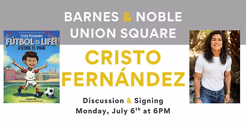 Cristo Fern\u00e1ndez celebrates F\u00daTBOL IS LIFE! at B&N Union Square