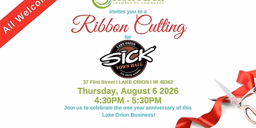 Ribbon Cutting for Sick Town Hall