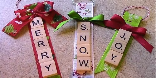 Scrabble Tile name ornaments