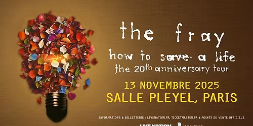 THE FRAY | Salle Pleyel, Paris - 13 novembre 2025