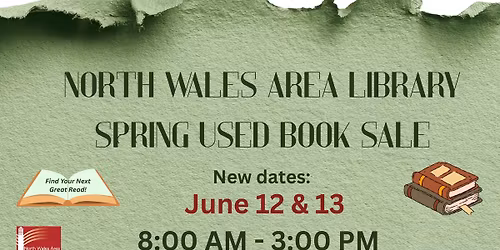Spring Used Book Sale (New Dates)