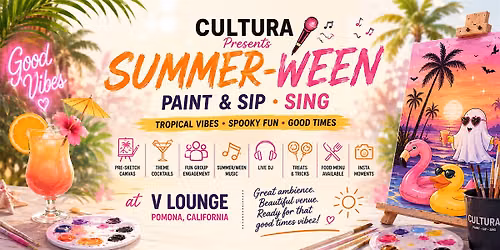 SUMMER-WEEN- "Summer Spooktacular" | Paint, Sip & Sing Event