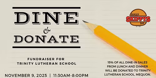 Dine & Donate for Trinity Lutheran