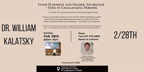 RELEASE TRAUMAS EFFORTLESSLY with Dr. William Kalatsky