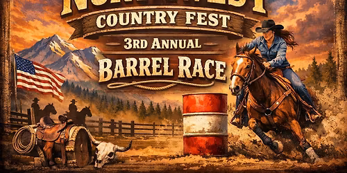 The Great Northwest Country Fest Barrel Race