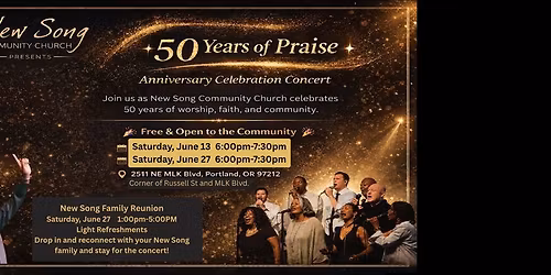 Concert: 50 Years of Praise - Anniversary Celebration