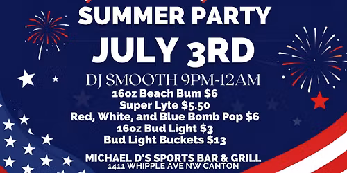 Red, White, & Blue Summer Party