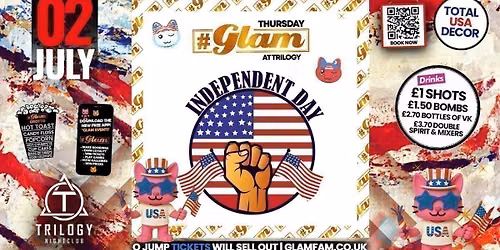 Glam Thursdays | \ud83c\udfc8 U.S.A PARTY! \ud83c\udfc8 Southampton's Best Week Night! \ud83d\ude3b \u00a31 Shots All Night! \ud83e\udd43
