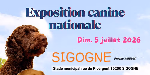 Exposition canine nationale CACS SIGOGNE