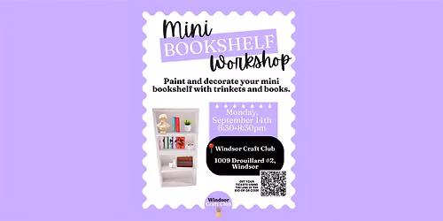 Mini Bookshelf Workshop