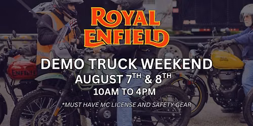 2026 Royal Enfield Demo Truck Weekend at Blackmans Cycle