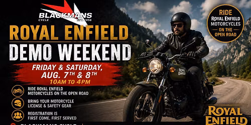 2026 Royal Enfield Demo Truck Weekend at Blackmans Cycle